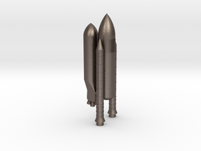 Shuttle-Derived HLV Cargo (Scale 1:400) in Polished Bronzed Silver Steel