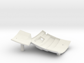 Dactyl Keyboard - Right Bottom in White Natural Versatile Plastic