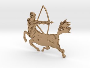 Centaur with bow in Polished Brass