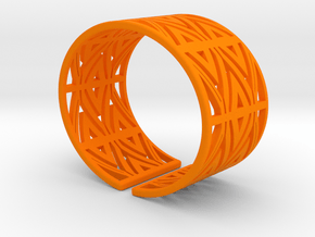 Patterned Cuff Detail 1 in Orange Processed Versatile Plastic