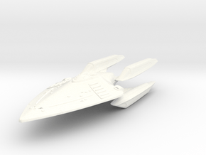 Runner Class Fast Destroyer in White Processed Versatile Plastic