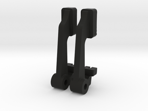 Wirraway Gun Button in Black Natural Versatile Plastic