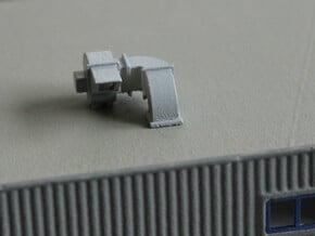 N Scale 2x Rooftop Fan #2 in Tan Fine Detail Plastic