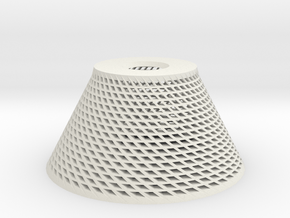 Conical Lampshade in White Natural Versatile Plastic
