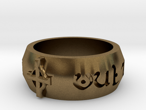 Deus Vult Ring Beta in Natural Bronze