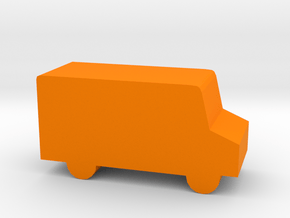 Game Piece, Delivery Truck in Orange Processed Versatile Plastic