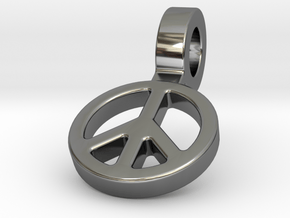 World Peace in Fine Detail Polished Silver
