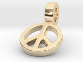 World Peace in 14k Gold Plated Brass