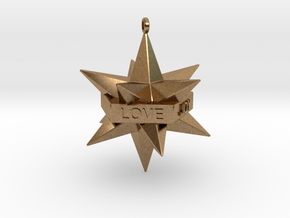 Star Ornament in Natural Brass