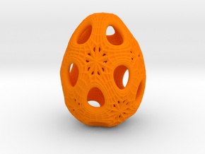 Christmas egg 1 in Orange Processed Versatile Plastic