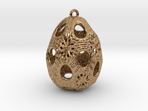 Christmas Egg 1 - Ha in Polished Brass