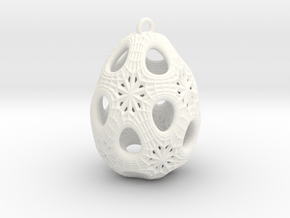 Christmas Egg 1 - Ha in White Processed Versatile Plastic