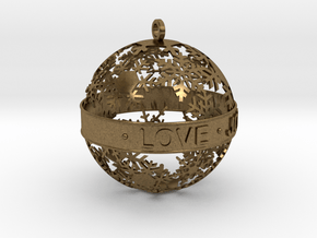 Snowflake Ornament in Natural Bronze