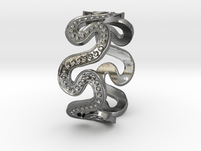 Snake7 Ring Size 12 in Polished Silver