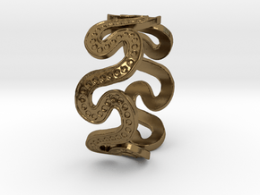 Snake7 Ring Size 12 in Polished Bronze