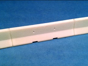 1/50 Jersey Barrier (10 ft/3m) in White Natural Versatile Plastic