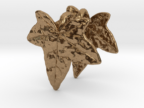 Ivy Leaf Earrings (pair) in Natural Brass
