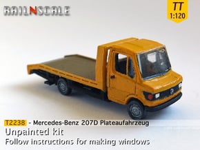 Mercedes-Benz 207D Plateaufahrzeug (TT 1:120) in Tan Fine Detail Plastic