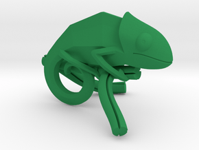 Chameleon - Keychain  in Green Processed Versatile Plastic