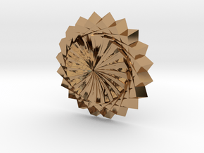 Spinwheel in Polished Brass