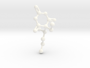Pentobarbital Molecule BIG in White Processed Versatile Plastic
