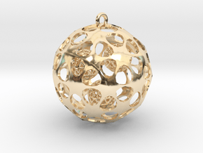 Hadron Ball - 5cm in 14k Gold Plated Brass
