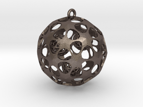 Hadron Ball - 5cm in Polished Bronzed Silver Steel