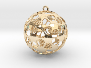 Hadron Ball - 4cm in 14K Yellow Gold