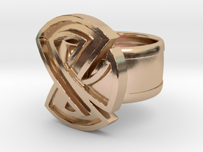 Restraint Ring in 14k Rose Gold Plated Brass: 5 / 49