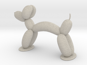 Balloon Animal Dog in Natural Sandstone