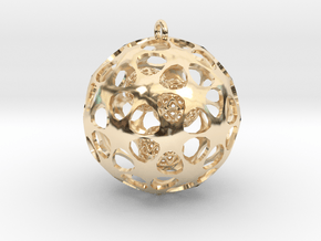 Hadron Ball - 3.8cm in 14K Yellow Gold