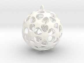 Hadron Ball - 3.8cm in White Processed Versatile Plastic