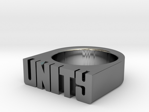 13.3mm Replica Rick James 'Unity' Ring in Fine Detail Polished Silver