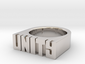 13.9mm Replica Rick James 'Unity' Ring in Platinum