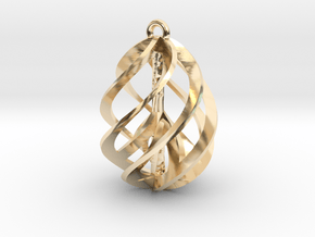 Peace Ascendant - 20mm in 14k Gold Plated Brass