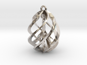 Peace Ascendant - 20mm in Rhodium Plated Brass