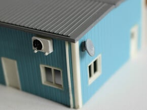 N Scale 6x Aircon Unit in Smooth Fine Detail Plastic