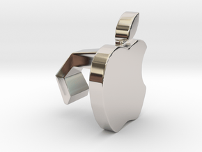 iMac Camera Cover - Apple in Rhodium Plated Brass