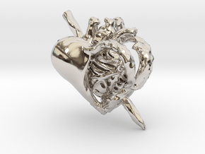 Iron Heart Gothic Lolita Perfume Diffuser in Rhodium Plated Brass
