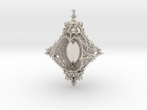 Ornament of the Angelic Spirit [customizable] in Rhodium Plated Brass