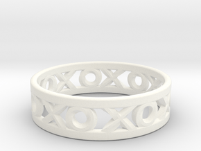 Size 6 Xoxo Ring in White Processed Versatile Plastic