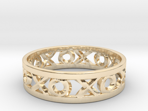 Size 7 Xoxo Ring in 14K Yellow Gold