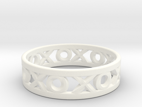 Size 9 Xoxo Ring in White Processed Versatile Plastic