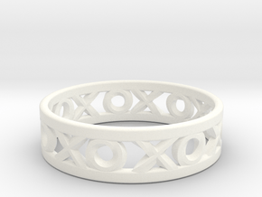 Size 11 Xoxo Ring in White Processed Versatile Plastic