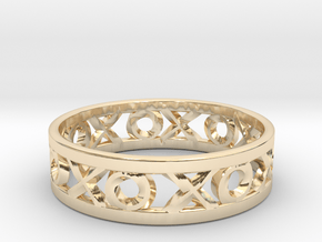 Size 12 Xoxo Ring in 14K Yellow Gold