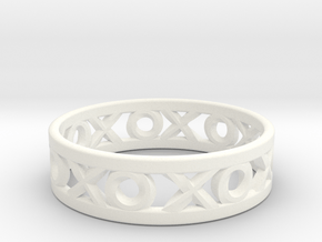Size 13 Xoxo Ring in White Processed Versatile Plastic