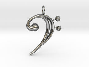 Pozza's Pitch Pendant in Polished Silver