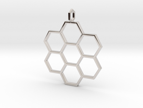 Honeycomb Pendant in Platinum