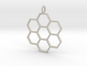 Honeycomb Pendant in Natural Sandstone