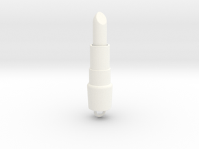 Lipstick Pendant in White Processed Versatile Plastic